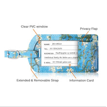 Load image into Gallery viewer, Cowhide Texture Coloured Drawing PU Luggage Tag Travel Bag Identification Tag - Mega Discount Store Ghana