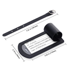 Load image into Gallery viewer, Cowhide Texture PU Luggage Tag Travel Bag Identification Tag - Mega Discount Store Ghana