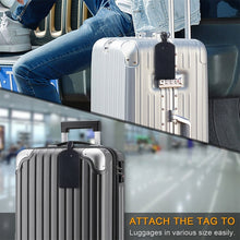 Load image into Gallery viewer, Cowhide Texture PU Luggage Tag Travel Bag Identification Tag - Mega Discount Store Ghana