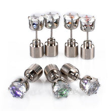 Load image into Gallery viewer, 2 PCS Stylish Cubic Zirconia Earrings with Bright Light, Random Color Delivery - Mega Discount Store Ghana