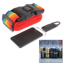 Load image into Gallery viewer, 3 in 1 Travel Security Kit Resettable Combination Padlock Set Locks + Belt Strap + ID Tag - Mega Discount Store Ghana