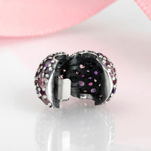 Load image into Gallery viewer, 925 Sterling Silver Round Inlaid Stone Beads Buckle Clips Bracelet Jewelry Charms - Mega Discount Store Ghana