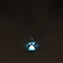 Load image into Gallery viewer, Woman Luminous Hollowing Animal Cat Paw Necklace - Mega Discount Store Ghana