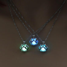 Load image into Gallery viewer, Woman Luminous Hollowing Animal Cat Paw Necklace - Mega Discount Store Ghana