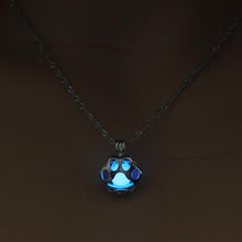 Load image into Gallery viewer, Woman Luminous Hollowing Animal Cat Paw Necklace - Mega Discount Store Ghana