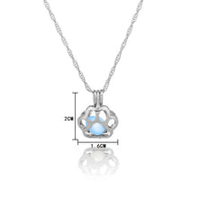 Load image into Gallery viewer, Woman Luminous Hollowing Animal Cat Paw Necklace - Mega Discount Store Ghana