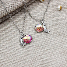 Load image into Gallery viewer, Women Shimmery Mermaid Scales Fish Time Gem Pendant Necklace - Mega Discount Store Ghana