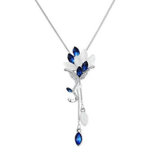 Load image into Gallery viewer, Flower Tassel Long Necklace Temperament Women Pendant Dress Accessories Sweater Necklace - Mega Discount Store Ghana