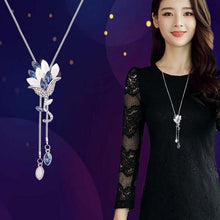 Load image into Gallery viewer, Flower Tassel Long Necklace Temperament Women Pendant Dress Accessories Sweater Necklace - Mega Discount Store Ghana