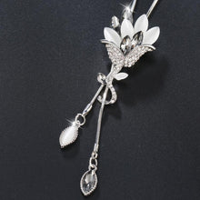 Load image into Gallery viewer, Flower Tassel Long Necklace Temperament Women Pendant Dress Accessories Sweater Necklace - Mega Discount Store Ghana