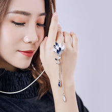 Load image into Gallery viewer, Flower Tassel Long Necklace Temperament Women Pendant Dress Accessories Sweater Necklace - Mega Discount Store Ghana