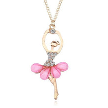 Load image into Gallery viewer, Women Ballerina Girl Necklace Exquisite Shimmer Rhinestone Pendant Necklace - Mega Discount Store Ghana