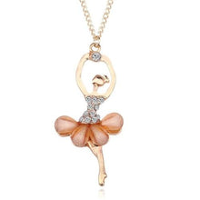 Load image into Gallery viewer, Women Ballerina Girl Necklace Exquisite Shimmer Rhinestone Pendant Necklace - Mega Discount Store Ghana