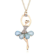 Load image into Gallery viewer, Women Ballerina Girl Necklace Exquisite Shimmer Rhinestone Pendant Necklace - Mega Discount Store Ghana