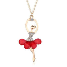 Load image into Gallery viewer, Women Ballerina Girl Necklace Exquisite Shimmer Rhinestone Pendant Necklace - Mega Discount Store Ghana