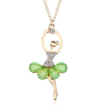 Load image into Gallery viewer, Women Ballerina Girl Necklace Exquisite Shimmer Rhinestone Pendant Necklace - Mega Discount Store Ghana