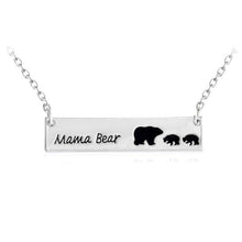 Load image into Gallery viewer, Simple Fashion Mama Bear Tag Engraved Animal Pendant Necklace Mother Kids Love Necklace - Mega Discount Store Ghana