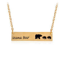 Load image into Gallery viewer, Simple Fashion Mama Bear Tag Engraved Animal Pendant Necklace Mother Kids Love Necklace - Mega Discount Store Ghana