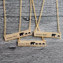 Load image into Gallery viewer, Simple Fashion Mama Bear Tag Engraved Animal Pendant Necklace Mother Kids Love Necklace - Mega Discount Store Ghana