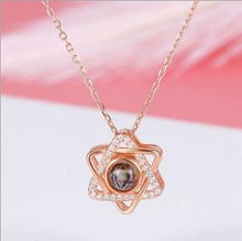 Load image into Gallery viewer, 100 Language I Love You Projective Girl Two Heart Pendant Necklace Jewelry - Mega Discount Store Ghana