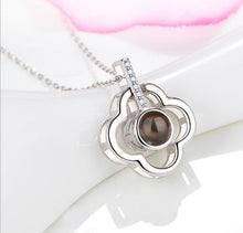 Load image into Gallery viewer, 100 Language I Love You Projective Girl Two Heart Pendant Necklace Jewelry - Mega Discount Store Ghana