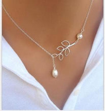 Load image into Gallery viewer, Leaf Pendant Necklace Statement Necklace Female Elegant Necklace - Mega Discount Store Ghana
