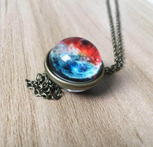 Load image into Gallery viewer, Double-sided Glass Ball Necklace Gem Universe Star Necklace Handmade Women Men Jewelry(Starry Sky) - Mega Discount Store Ghana