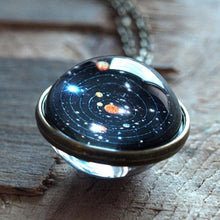 Load image into Gallery viewer, Double-sided Glass Ball Necklace Gem Universe Star Necklace Handmade Women Men Jewelry(Starry Sky) - Mega Discount Store Ghana