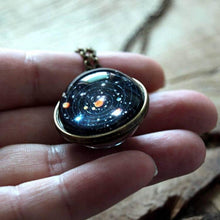 Load image into Gallery viewer, Double-sided Glass Ball Necklace Gem Universe Star Necklace Handmade Women Men Jewelry(Starry Sky) - Mega Discount Store Ghana