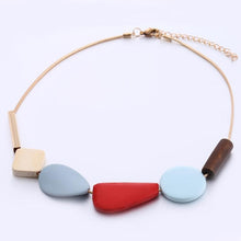 Load image into Gallery viewer, Colorful Resin Beads Statement Necklace Women Multicolor Wood Necklaces Pendants - Mega Discount Store Ghana