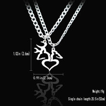 Load image into Gallery viewer, Dear Kissing Heart Shape Necklace Set for Men Women Couple Jewelry - Mega Discount Store Ghana