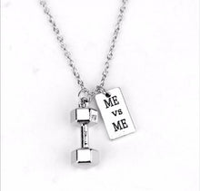 Load image into Gallery viewer, Sport Barbell Dumbbell Pendant Jewelry Lover Friend Bodybuilding Necklaces for Men Women - Mega Discount Store Ghana