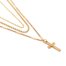 Load image into Gallery viewer, Women Handmade Multi Chains Cross Pendant Necklace - Mega Discount Store Ghana