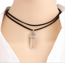 Load image into Gallery viewer, Double Layer Black Velvet Chokers Fashion Punk Geometric Opal Necklaces Boho Party Jewelry Gift - Mega Discount Store Ghana