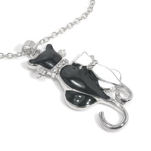 Load image into Gallery viewer, Cute Double Kitty Design pendant Fashion Women Charming Alloy Chain Sweater Necklace(Silver Plated) - Mega Discount Store Ghana