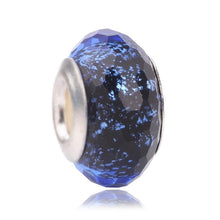 Load image into Gallery viewer, Silver Big Hole Blue Glass Lucky Bead for Jewelry Making DIY - Mega Discount Store Ghana