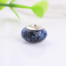 Load image into Gallery viewer, Silver Big Hole Blue Glass Lucky Bead for Jewelry Making DIY - Mega Discount Store Ghana