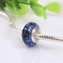 Load image into Gallery viewer, Silver Big Hole Blue Glass Lucky Bead for Jewelry Making DIY - Mega Discount Store Ghana