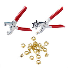 Load image into Gallery viewer, 1Set 45# Steel Punch Plier Sets, Eyelet Pliers and Iron Findings, Suitable for leather punch (Red) - Mega Discount Store Ghana