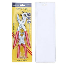 Load image into Gallery viewer, 1Set 45# Steel Punch Plier Sets, Eyelet Pliers and Iron Findings, Suitable for leather punch (Red) - Mega Discount Store Ghana