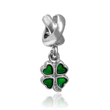 Load image into Gallery viewer, 2 PCS Green Leaf Clover Alloy Oil-drip Big Hole Charm Jewelry Accessories for Necklace Bracelet - Mega Discount Store Ghana
