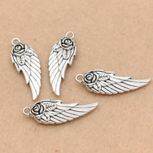 Load image into Gallery viewer, Antique Silver Plated Angel Wings Charms  for Jewelry Making Bracelet,Jewelry Findings - Mega Discount Store Ghana