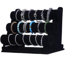 Load image into Gallery viewer, 3-Tier Jewelry Bracelet Watch Bangle Display Holder Stand Showcase Bracelet Holder(Black) - Mega Discount Store Ghana