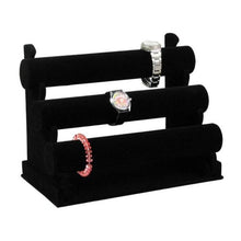 Load image into Gallery viewer, 3-Tier Jewelry Bracelet Watch Bangle Display Holder Stand Showcase Bracelet Holder(Black) - Mega Discount Store Ghana