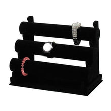 Load image into Gallery viewer, 3-Tier Jewelry Bracelet Watch Bangle Display Holder Stand Showcase Bracelet Holder(Black) - Mega Discount Store Ghana