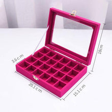 Load image into Gallery viewer, Jewelry Box, Jewelry Tray Holder Storage Jewelry Organizer 24 Grids Ring Ear Studs Jewelry Box - Mega Discount Store Ghana