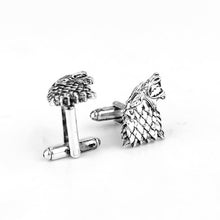 Load image into Gallery viewer, Fashion Vintage Movie Game of Thrones Stark Cufflinks Men Shirts Wedding Party Luxury(Sliver) - Mega Discount Store Ghana