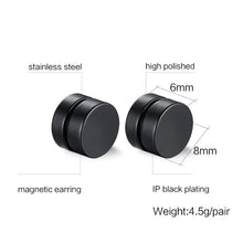 Load image into Gallery viewer, 1Piece Punk Unisex Strong Magnet Magnetic Ear Stud Non Piercing Earrings Fake Earrings Gift - Mega Discount Store Ghana