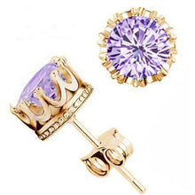 Load image into Gallery viewer, Women Crown Earrings Crystal Jewelry Double Stud Earrings - Mega Discount Store Ghana
