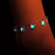 Load image into Gallery viewer, Women Luminous Beach Pentagon Star Silver Chain Anklets - Mega Discount Store Ghana
